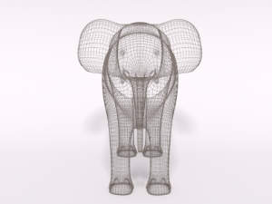 cartoon elephant Modello 3D