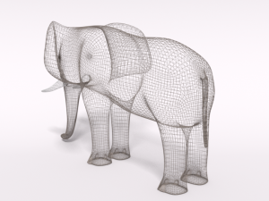 cartoon elephant Modello 3D