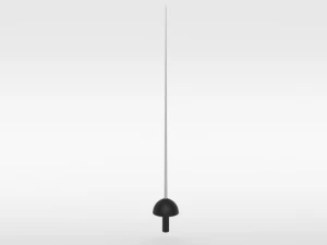 cartoon zorro hat mask and sword 3D Model