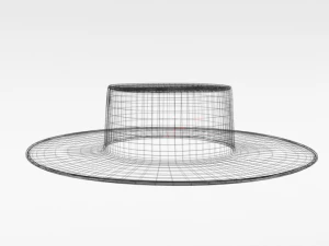 cartoon zorro hat mask and sword 3D Model