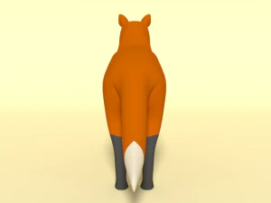 cartoon fox 3D Model