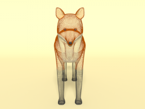 cartoon fox 3D 모델