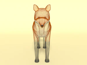 cartoon fox 3D Model