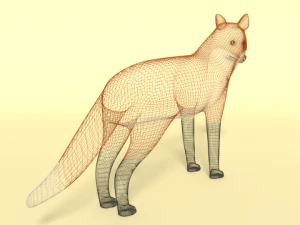 cartoon fox 3D Model