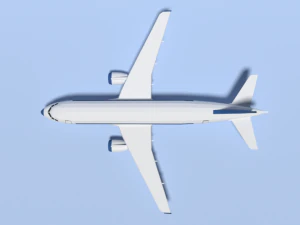 низькому полі мультфільму airbus a320 літак 3D Модель