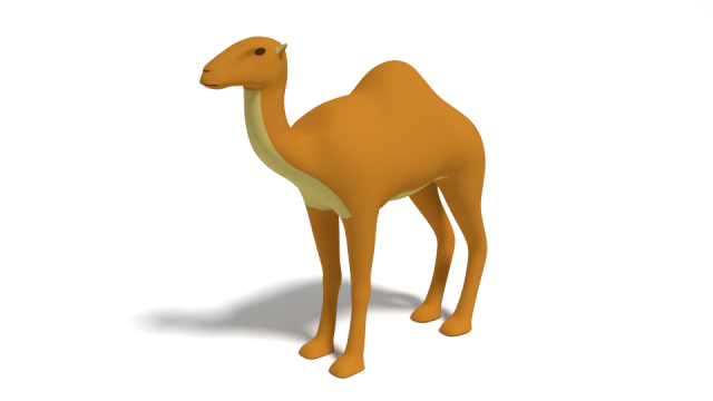 cartoon camel 3D Модель .c4d .max .obj .3ds .fbx .stl .blend 