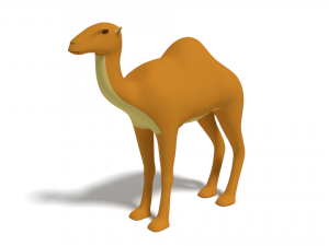 cartoon camel 3D Model