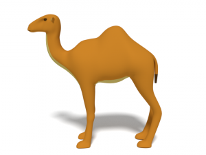 cartoon camel 3D Модель