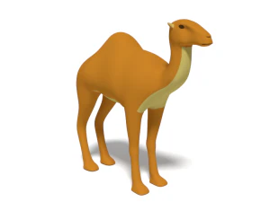 cartoon camel 3D Model