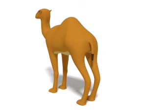 cartoon camel 3D Model