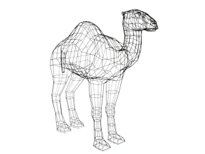 cartoon camel 3D Model
