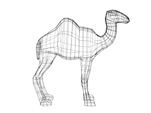 cartoon camel 3D Model