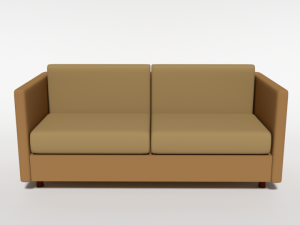 cartoon couch 3D Model