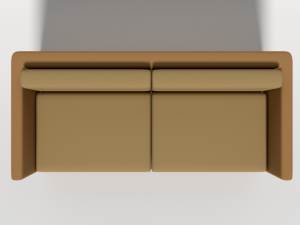 cartoon couch 3D Model