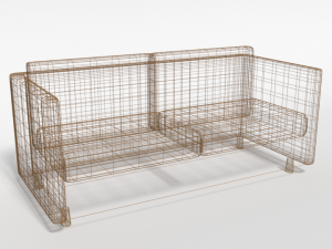cartoon couch 3D Model