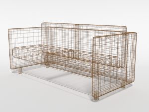 cartoon couch 3D Model