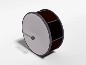 Grande tamburo del fumetto low poly Modello 3D