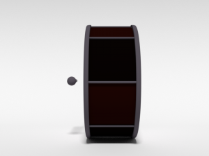low poly cartoon big drum 3D 模型