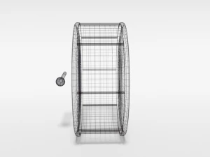 low poly cartoon big drum 3D Model