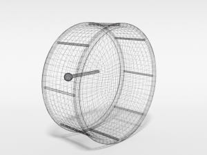 low poly cartoon big drum 3D 模型