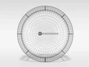 low poly cartoon big drum 3D Model