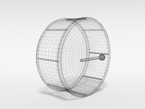 low poly cartoon big drum 3D 模型
