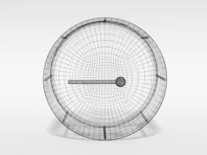 low poly cartoon big drum 3D Model