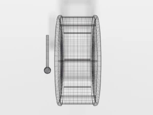 low poly cartoon big drum 3D Model
