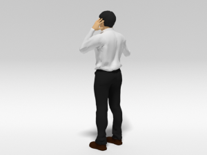 cartoon man in pain 3D 모델