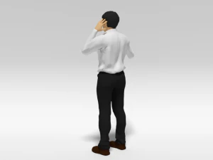 cartoon man in pain 3D Model