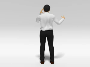 cartoon man in pain 3D Model