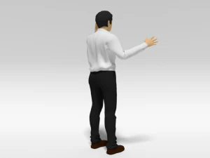 cartoon man in pain 3D Model