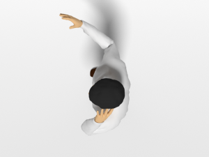 cartoon man in pain 3D 모델