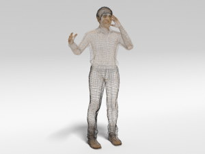 cartoon man in pain 3D 모델