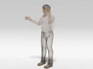 cartoon man in pain 3D Model