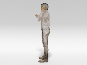 cartoon man in pain 3D 모델