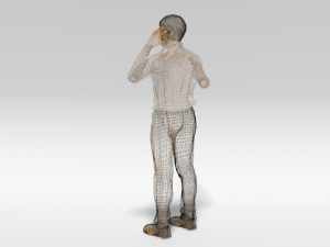 cartoon man in pain 3D 모델