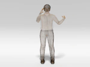 cartoon man in pain 3D Model