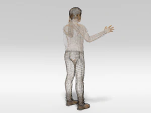 cartoon man in pain 3D Model
