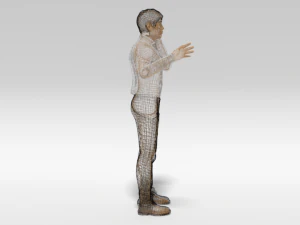 cartoon man in pain 3D Model