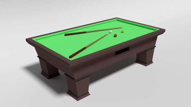 low poly cartoon carom billiard pool 3D 모델 .c4d .max .obj .3ds .fbx .stl .blend 