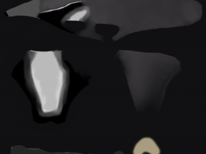 low poly cartoon giant anteater Modèle 3D