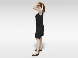 cartoon fashion woman 3D-Modell