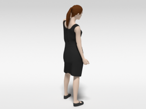 cartoon fashion woman 3D-Modell