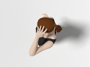 cartoon fashion woman 3D-Modell