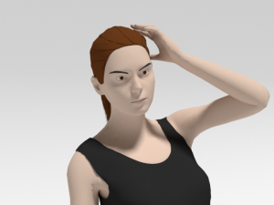cartoon fashion woman 3D-Modell