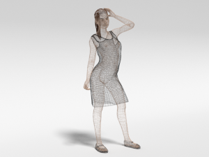 cartoon fashion woman 3D-Modell