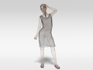 cartoon fashion woman 3D-Modell