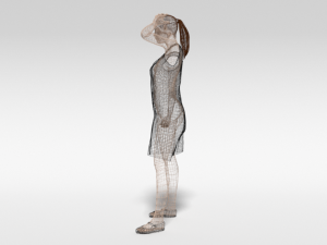cartoon fashion woman 3D-Modell
