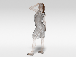 cartoon fashion woman 3D-Modell